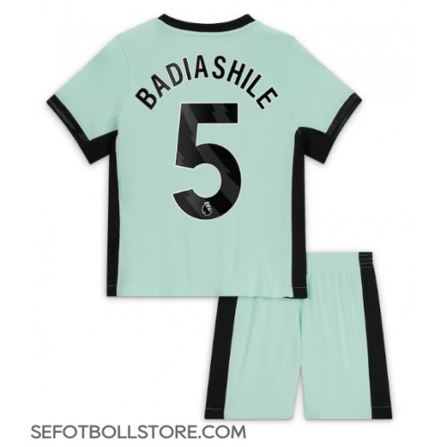 Chelsea Benoit Badiashile #5 Replika babykläder Tredjeställ Barn 2023-24 Kortärmad (+ korta byxor)